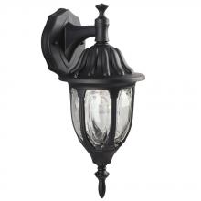  301130 BLK - Outdoor Cast Aluminum Lantern - Black w/ Clear Glass